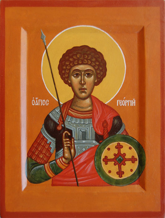 Маленькая икона св. Георгия Победоносца