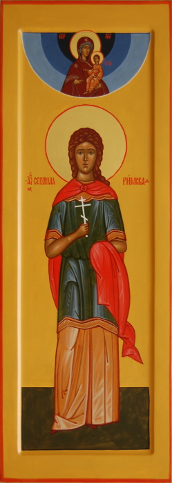 Мерная икона девы мученицы Серафимы Римской