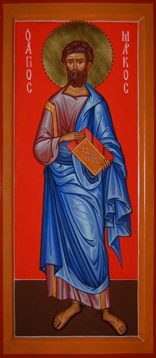 Икона святого апостола и евангелиста Марка, для храма-часовни при Первом Московском хосписе