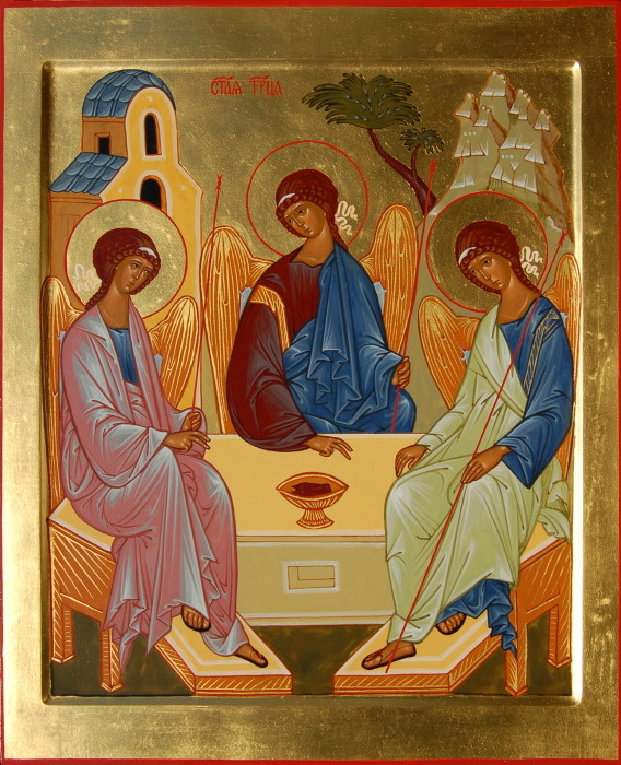 Праздничная икона Святой Троицы для храма святой мученицы Татианы при Московском Государственном Университете