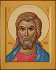 Оглавная икона святого пророка Малахии, размер 21х17 см.
