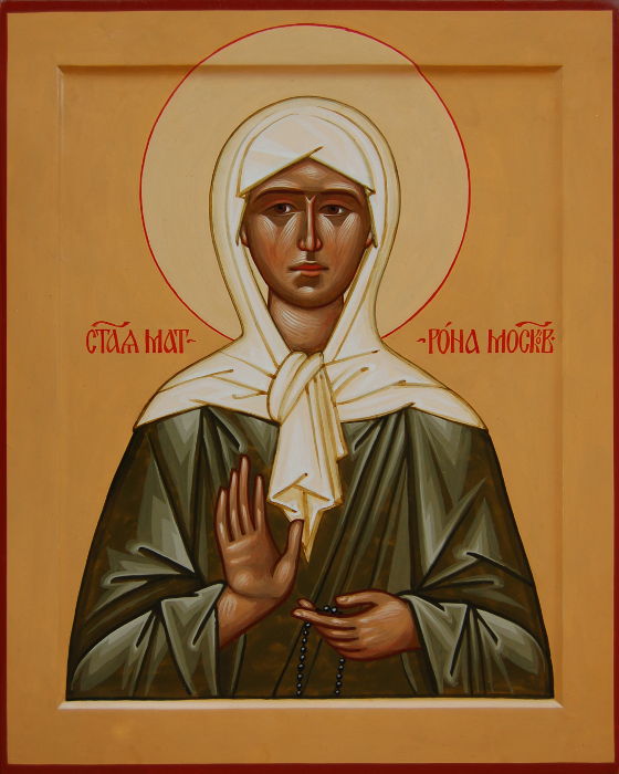 Икона святой блаженной Матроны Московской. Размер 40х32 см.