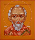Оплечная икона святителя Николая, так называемый Никола Отвратный. Размер иконы 31х27 см.