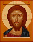 икона Иисуса Христа - Спасителя. Оплечная, без золота. Размер иконы 28х22 см.