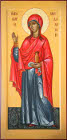Икона святой равноапостольной Марии Магдалины, мироносицы, мерная. Размер иконы 52х25 см.
