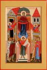 Икона Покрова Пресвятой Богородицы. Размер иконы 30х20 см.